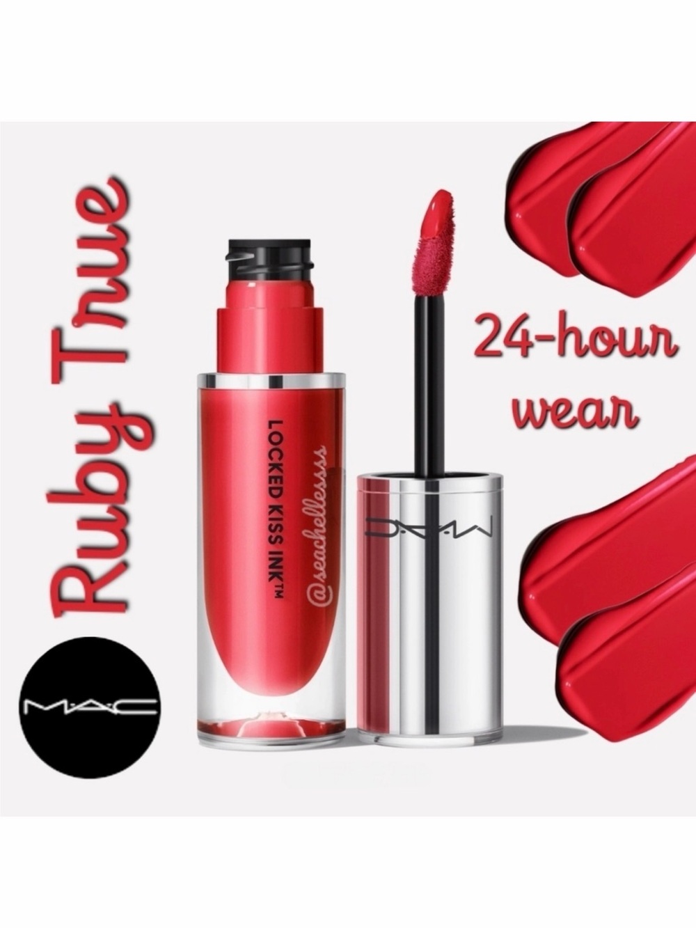 MAC Cosmetics Locked Kiss Ink Liquid Lipstick Ruby True Brand New In Box